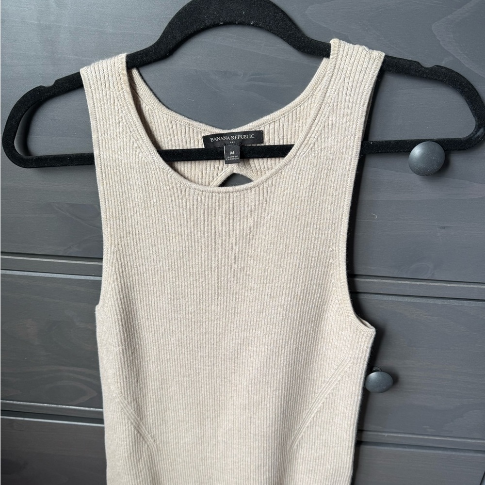 Banana Republic Factory Beige Tank Top